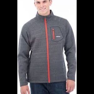 Avalanche Mens Thermal Mid-Layer Volcan Zip Jacket Small Asphalt